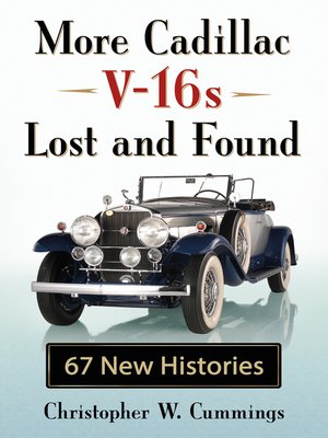 cover image of More Cadillac V-16s Lost and Found